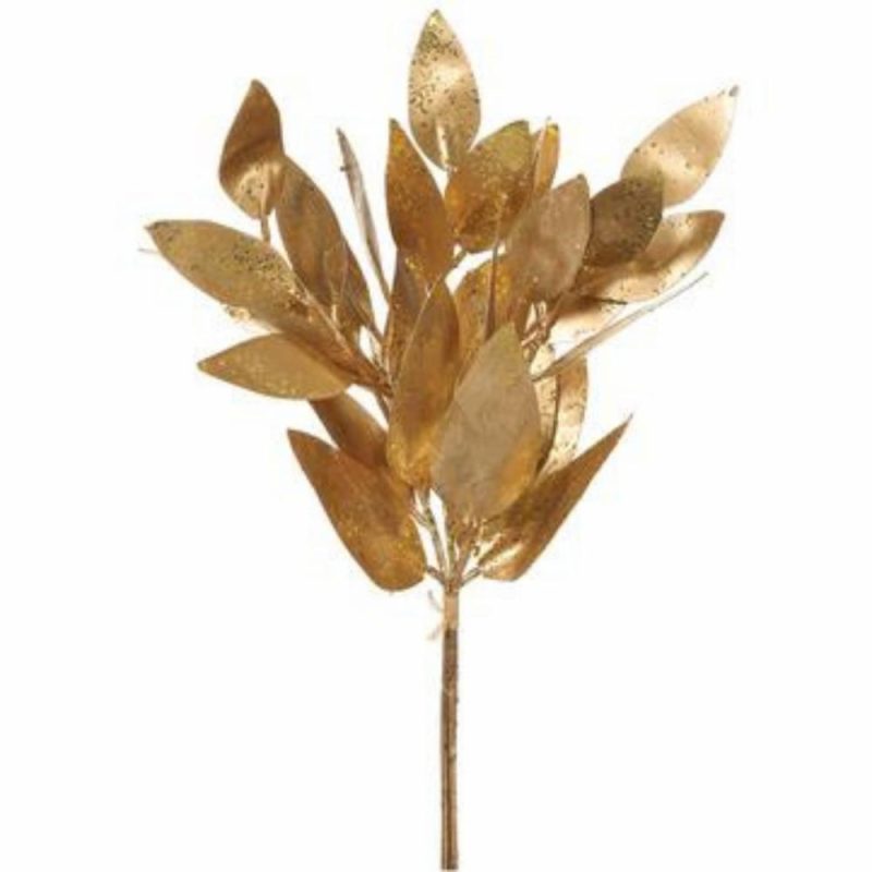 Christmas Tree Décor |  15.5" Gold Metallic Eucalyptus Christmas Décor Christmas Tree Décor