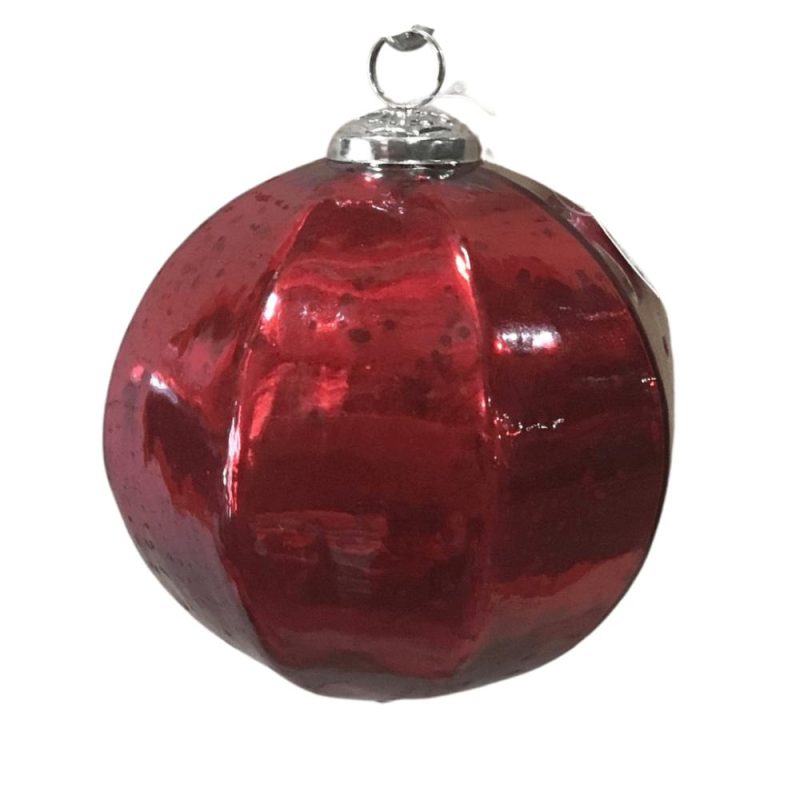 Christmas Tree Décor |  150Mm Red Shiny Ball Peldar Design Ornament Christmas Décor Christmas Tree Décor