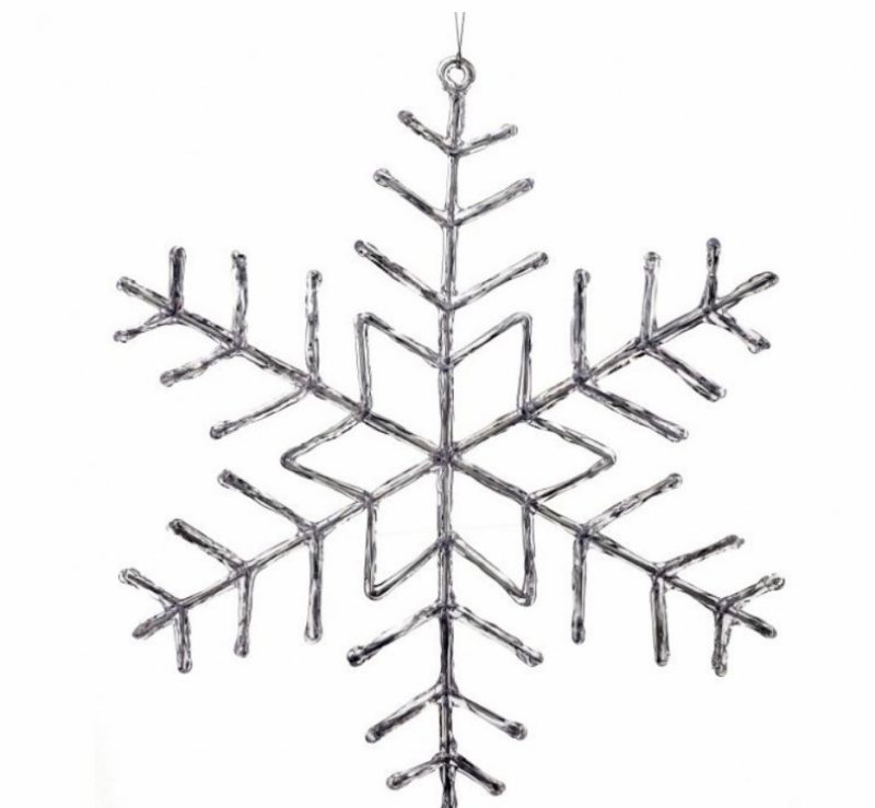 Christmas Tree Décor |  19" Clear Snowflake Ornament Christmas Décor Christmas Tree Décor