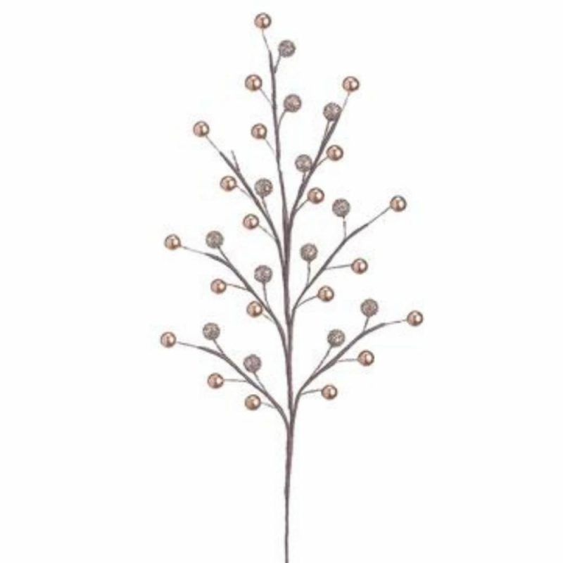 Christmas Tree Décor |  19" Glittered Berry Sprays (Sold Individually) Christmas Décor Christmas Tree Décor