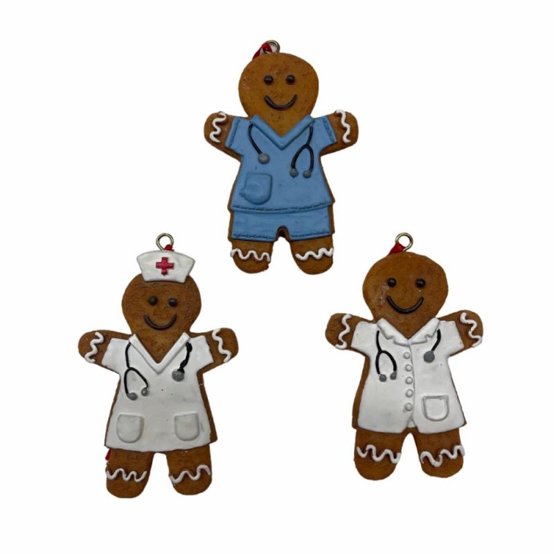 Christmas Tree Décor |  3.75" Medical Professionals Gingerbread Ornament (Sold Individually) Christmas Décor Christmas Tree Décor