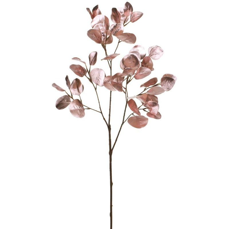 Christmas Tree Décor |  36" Metallic Eucalyptus Leaf Spray (Pink) Christmas Décor Christmas Tree Décor