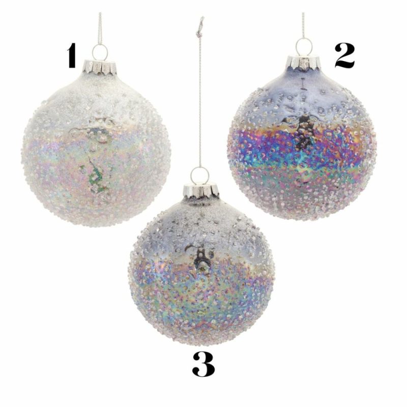 Christmas Tree Décor |  3"D Magical Shimmer Assorted Glass Ornament (Sold Individually) Christmas Décor Christmas Tree Décor