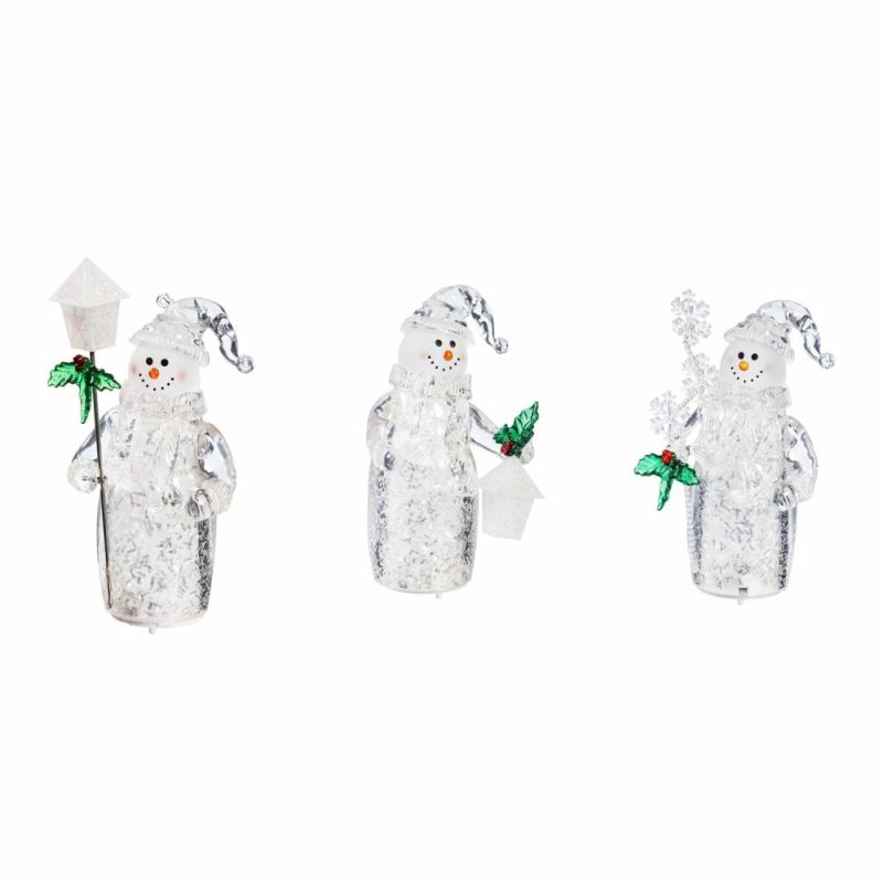 Christmas Tree Décor |  4.5"H Led Cheerful Snowman Ornament (Sold Individually) Christmas Décor Christmas Tree Décor