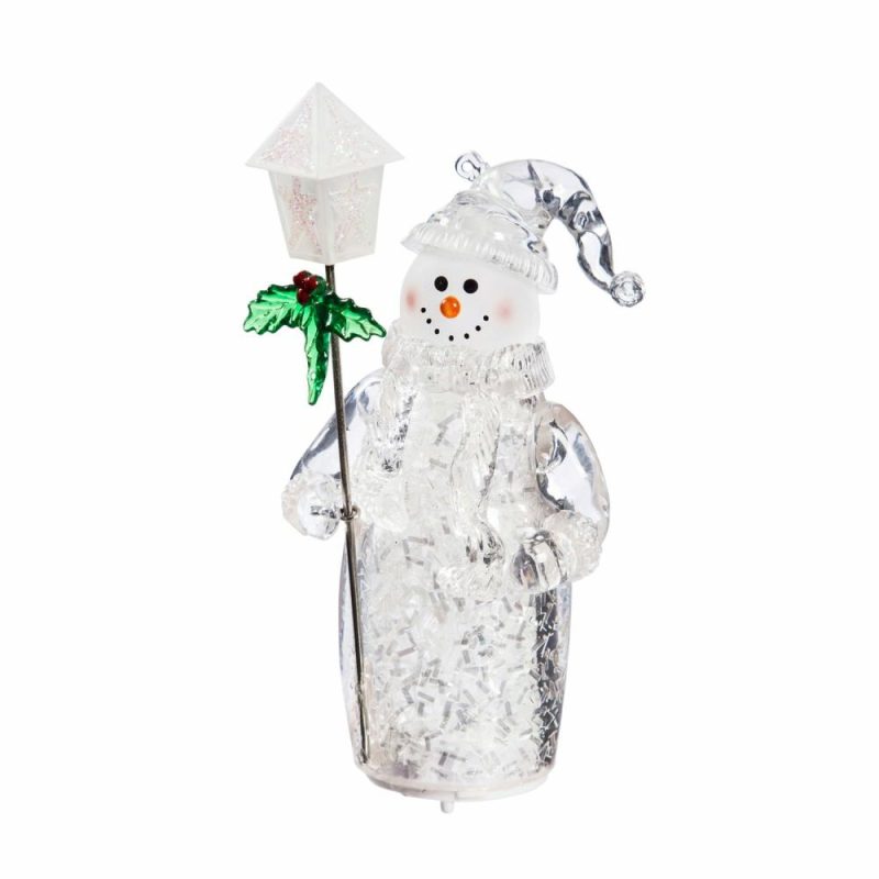 Christmas Tree Décor |  4.5"H Led Cheerful Snowman Ornament (Sold Individually) Christmas Décor Christmas Tree Décor