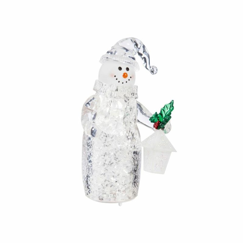 Christmas Tree Décor |  4.5"H Led Cheerful Snowman Ornament (Sold Individually) Christmas Décor Christmas Tree Décor