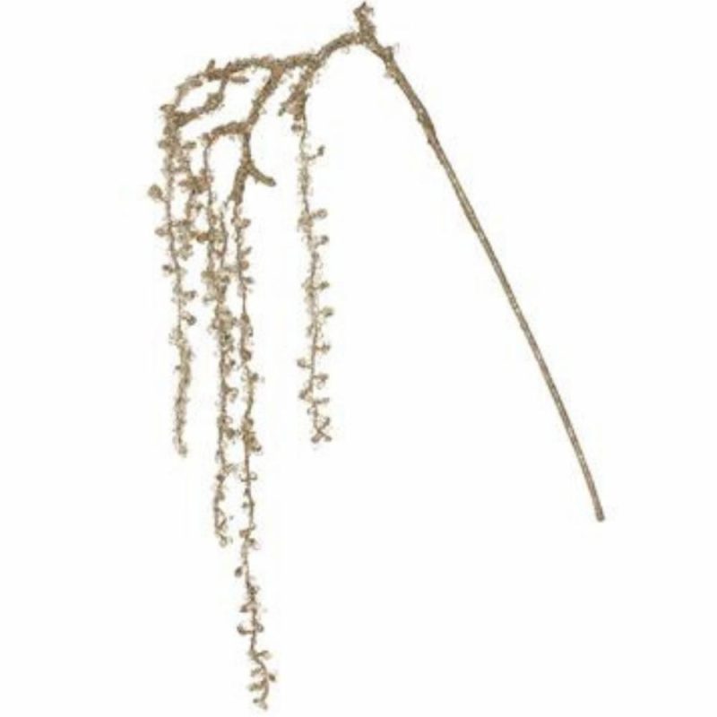 Christmas Tree Décor |  41" Gold Beaded Diamond Hanging Spray Duplicate W/ Different Barcode & Sku Christmas Décor Christmas Tree Décor