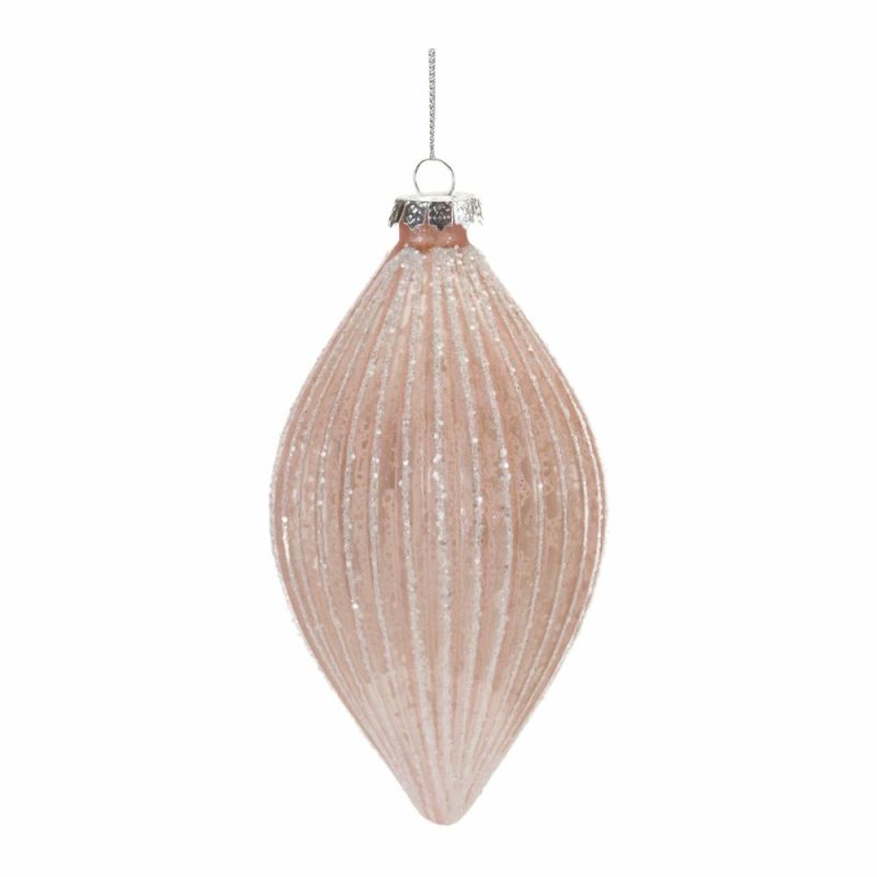 Christmas Tree Décor |  4"D, 4"H, Or 6"H Pink Glamour Glass Ornament (Sold Individually) Christmas Décor Christmas Tree Décor