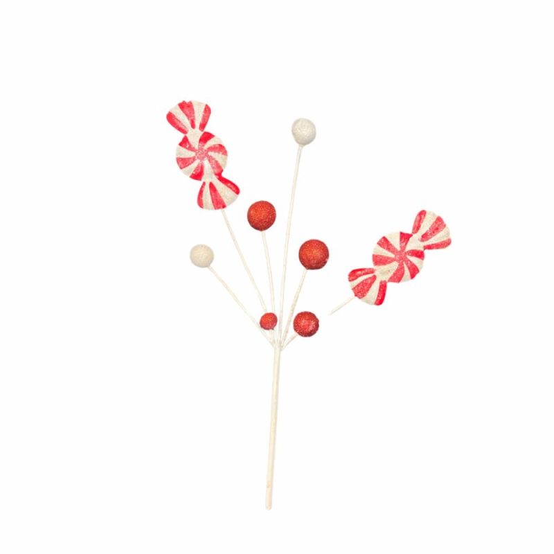 Christmas Tree Décor |  Candy Cane Or Peppermint Pick Christmas Décor Christmas Tree Décor