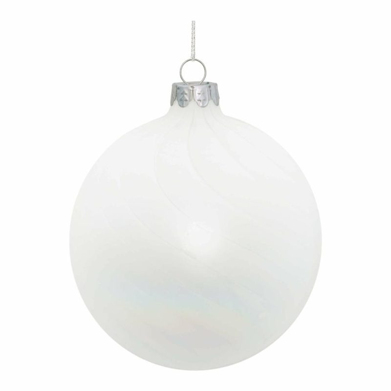 Christmas Tree Décor |  Glass Ball Ornament, 3"D / 4"D (2 Styles – Sold Individually) Christmas Décor 1 - 3"D