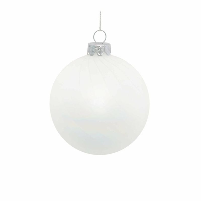 Christmas Tree Décor |  Glass Ball Ornament, 3"D / 4"D (2 Styles – Sold Individually) Christmas Décor 1 - 3"D