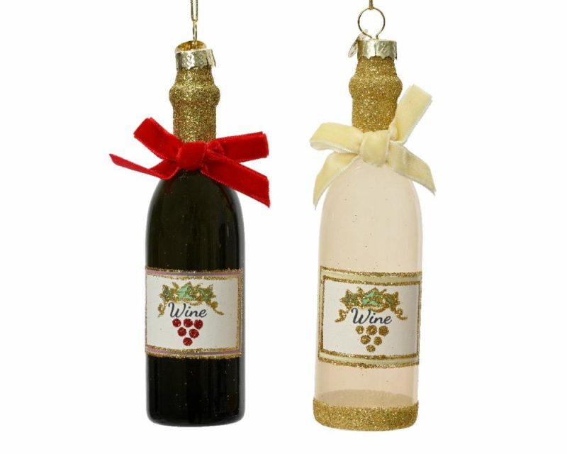 Christmas Tree Décor |  Glass Wine Bottle Ornaments (Sold Individually) Christmas Décor Christmas Tree Décor