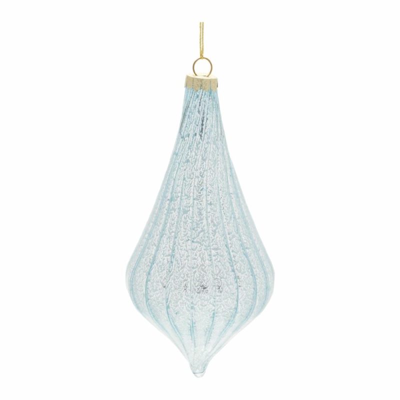 Christmas Tree Décor |  Ornament (2 Styles – Sold Individually) 4.5"H, 6"H Glass Christmas Décor Christmas Tree Décor