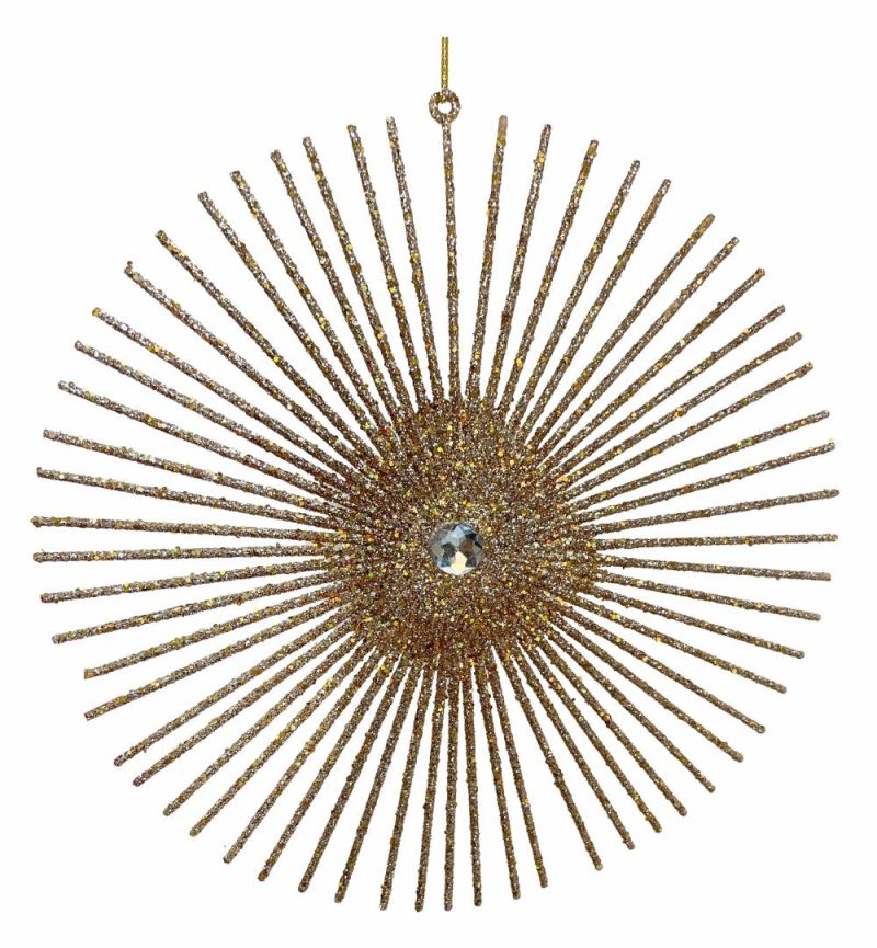 Christmas Tree Décor |  Sun Ornament Champagne 20Cm Christmas Décor Christmas Tree Décor