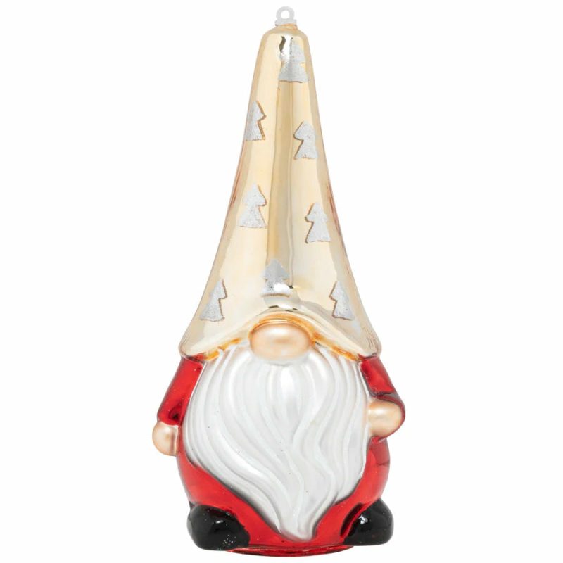 Christmas Tree Décor |  Tree Topper Gnome Glass Ornament Christmas Décor Christmas Tree Décor