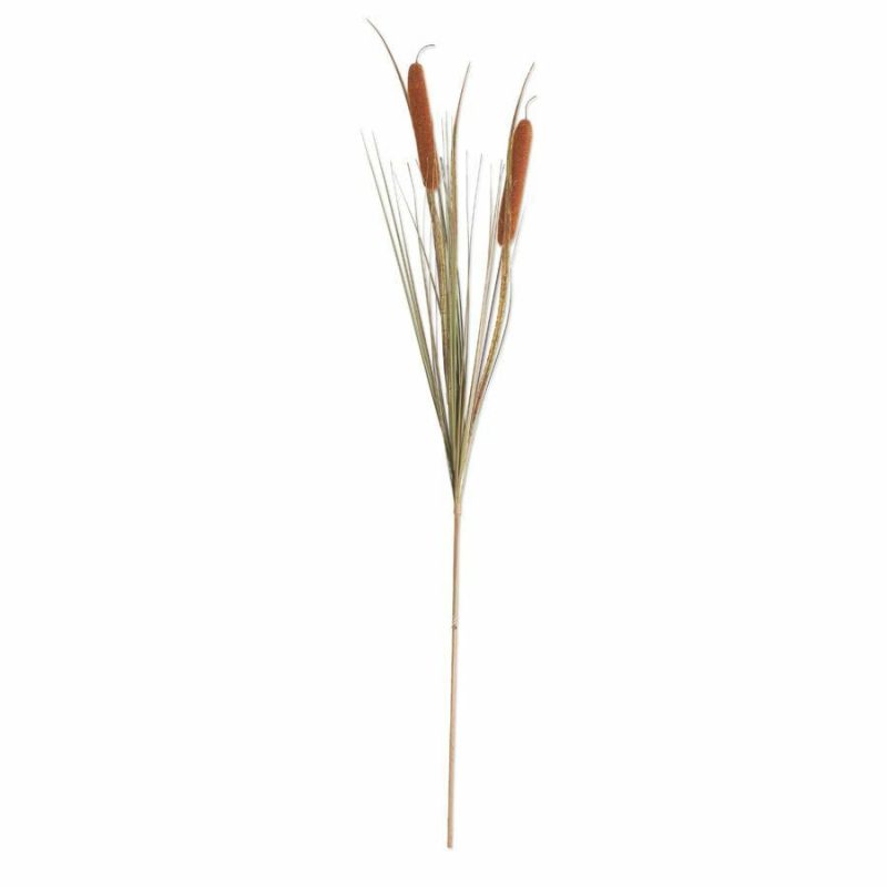 Fall & Harvest Décor |  Light Brown Double Cattail Stem, 43" Fall / Halloween Fall & Harvest Décor