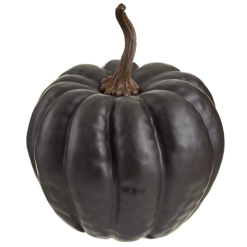 Fall & Harvest Décor |  Pumpkin, Coffee Dark, 8"H X 7"D Fall / Halloween Fall & Harvest Décor