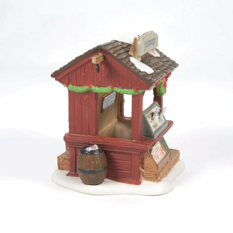 Figurines |  Dickens’ Village – Fishmonger Christmas Décor Figurines