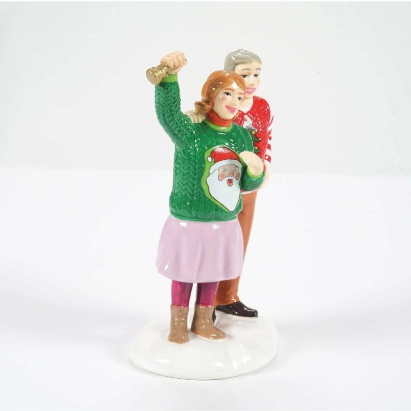 Figurines |  The Original Snow Village – Ugliest Sweater Champion Christmas Décor Figurines