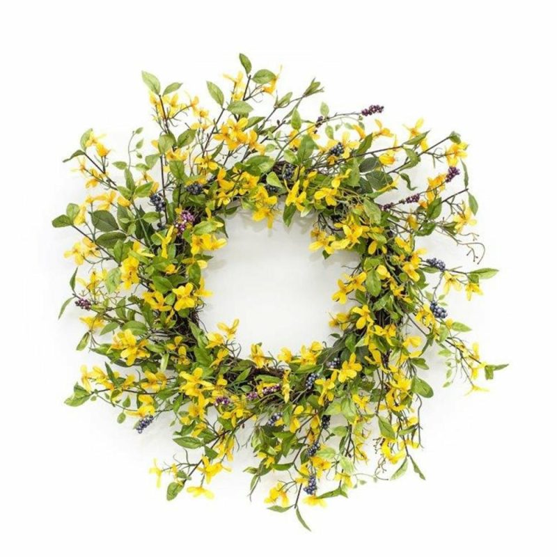 Greenery |  Forsythia Wreath 27"D Christmas Décor Greenery