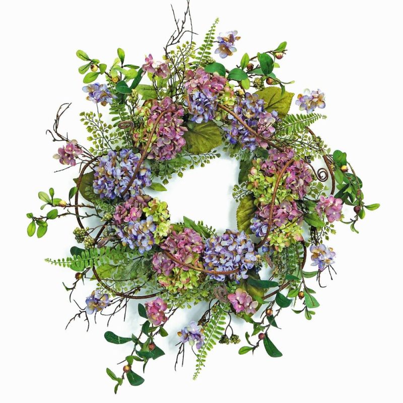 Greenery |  Hydrangea Wreath 22"D Christmas Décor Greenery