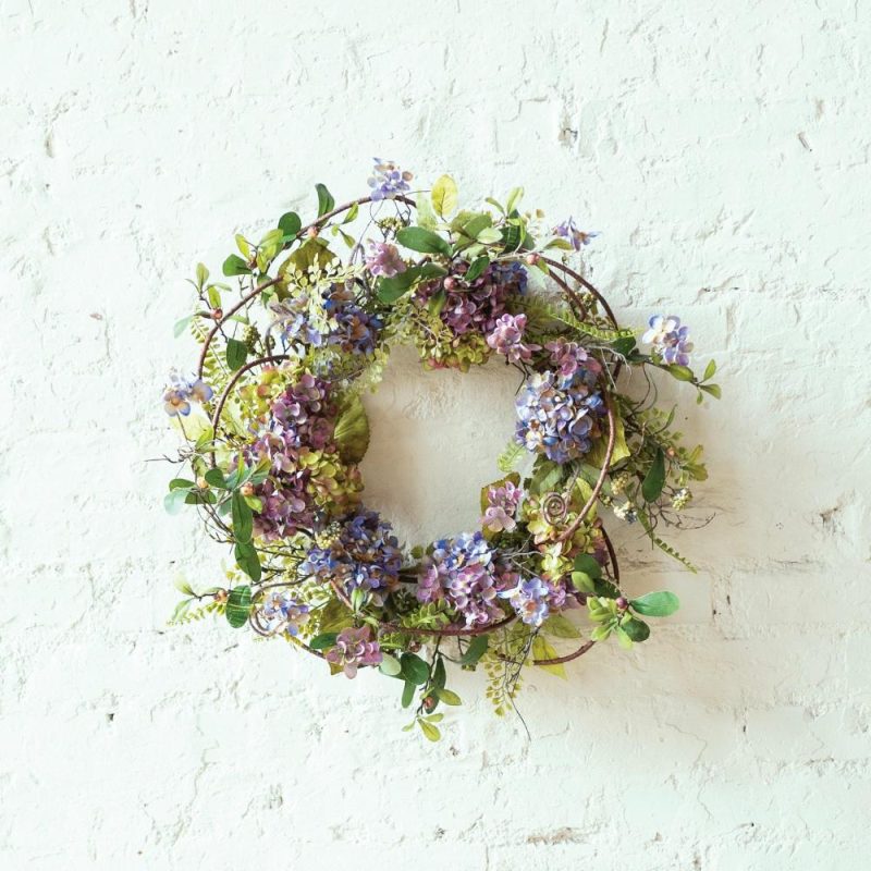 Greenery |  Hydrangea Wreath 22"D Christmas Décor Greenery