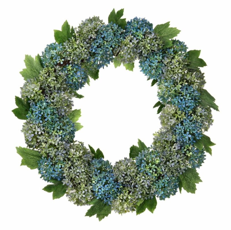 Greenery |  Pl. Snowball Hydrangea Wreath 20" Christmas Décor Greenery