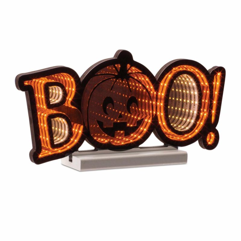 Halloween Décor |  Boo Infinity Light 15.5"L X 7.75"H Acrylic W/Ul Plug Fall / Halloween Halloween Décor