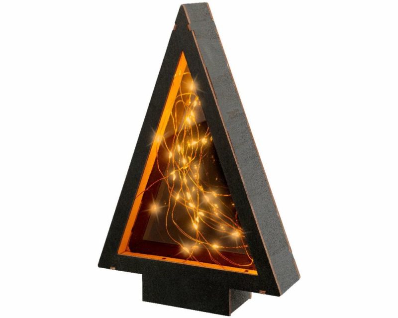 Home Décor |  11" Micro Led Plywood Tree Frame Battery Operated Christmas Décor Home Décor