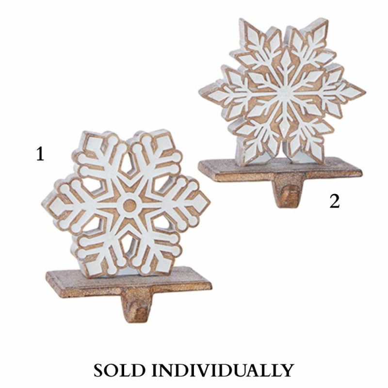 Home Décor |  5.5" Snowflake Stocking Holder (2 Styles – Sold Individually) Christmas Décor Home Décor