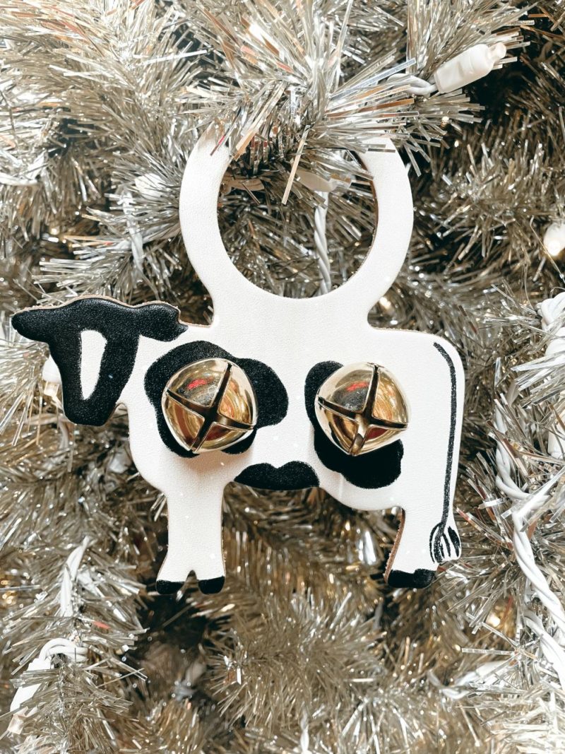 Home Décor |  Holstein Cow Doorknob Bell Christmas Décor Home Décor