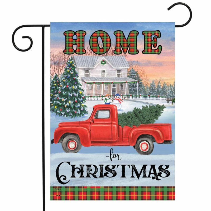 Home Décor |  Home For Christmas Pickup Garden Flag (Stand Not Included) Christmas Décor Home Décor