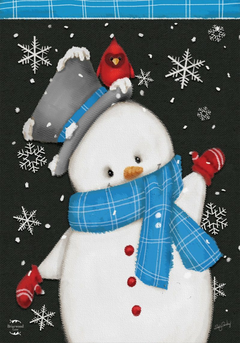 Home Décor |  Jolly Winter Snowman Garden Flag (Stand Not Included) Christmas Décor Home Décor