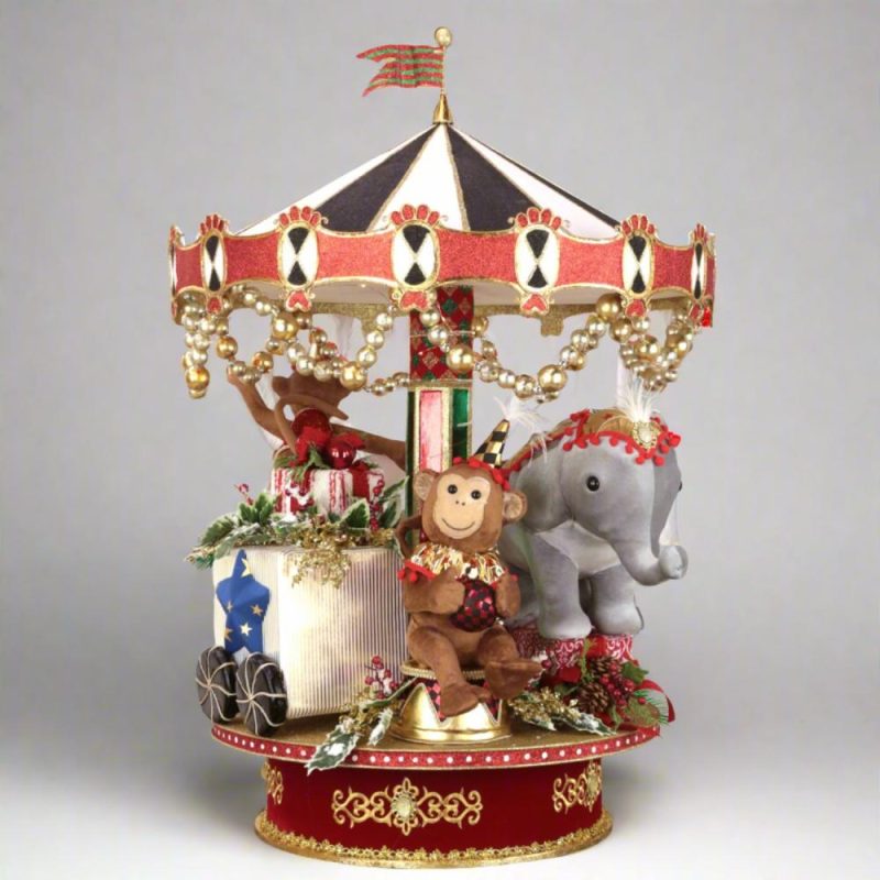 Home Décor |  Menagerie Christmas Carousel, 43" Christmas Décor Home Décor