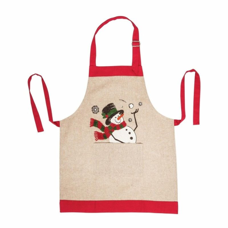 Home Décor |  Snowman Apron (Sold Individually) Christmas Décor Children