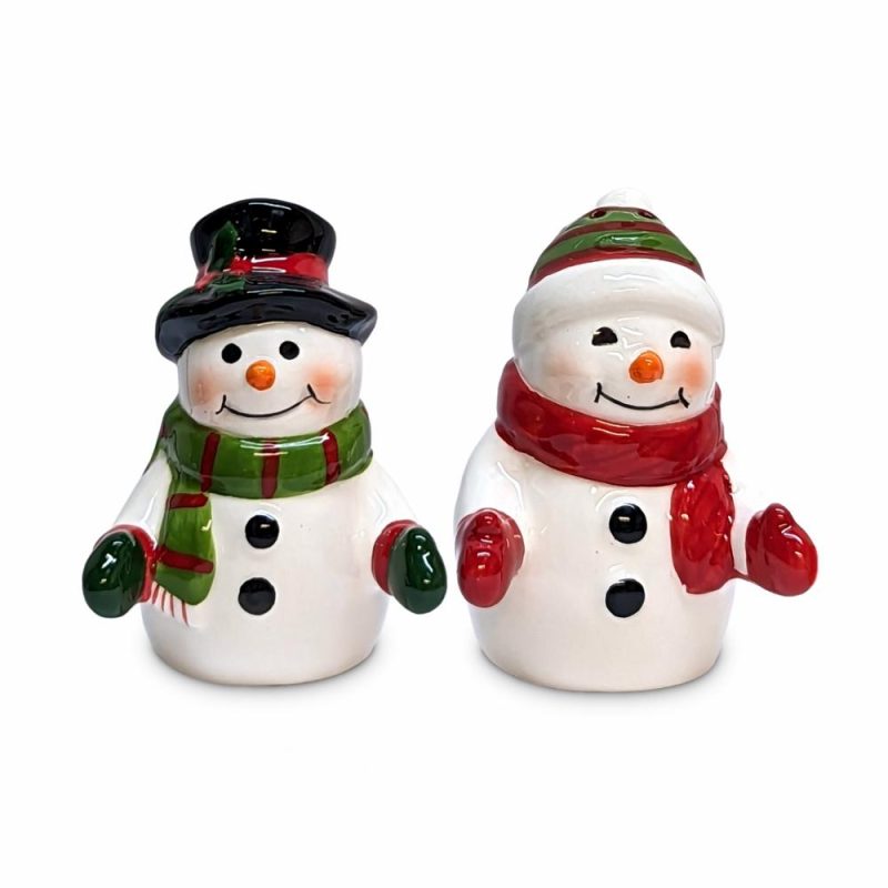 Home Décor |  Snowman Couple Salt & Pepper Set (2 Pc. Set) Christmas Décor Home Décor