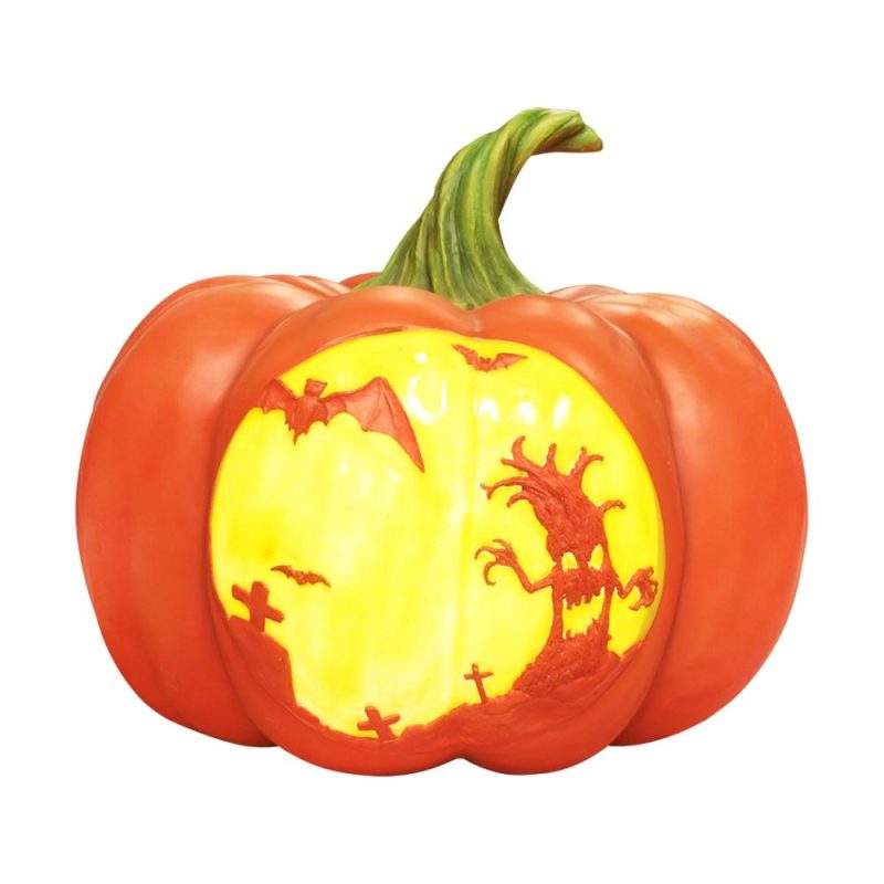 Large Halloween Décor |  Graveyard Pumpkin Lantern Fall / Halloween Large Halloween Décor