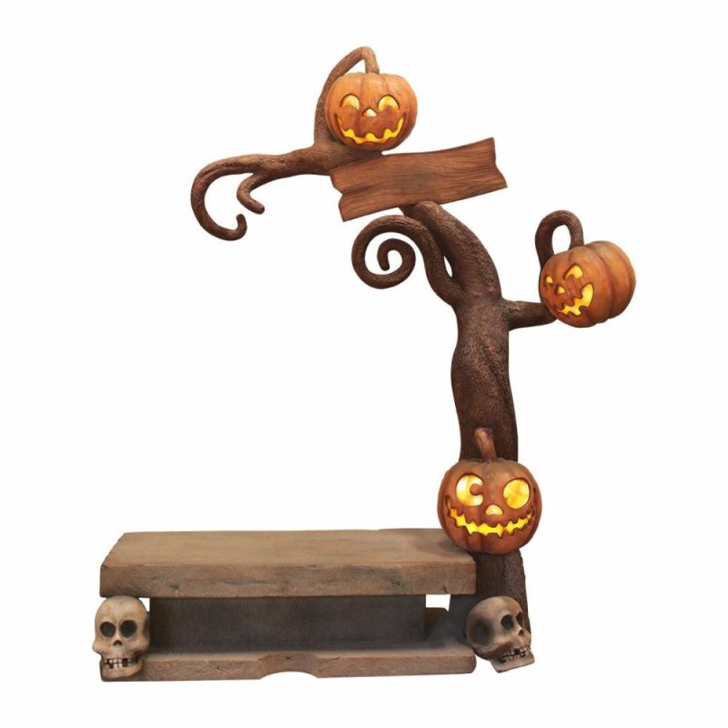 Large Halloween Décor |  Halloween Tree Bench Fall / Halloween Large Halloween Décor