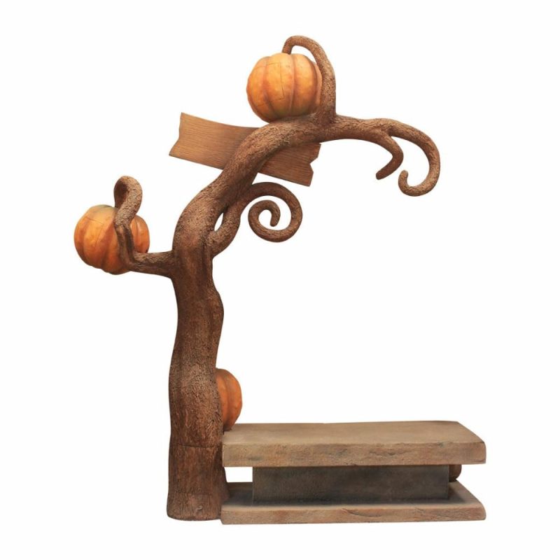 Large Halloween Décor |  Halloween Tree Bench Fall / Halloween Large Halloween Décor