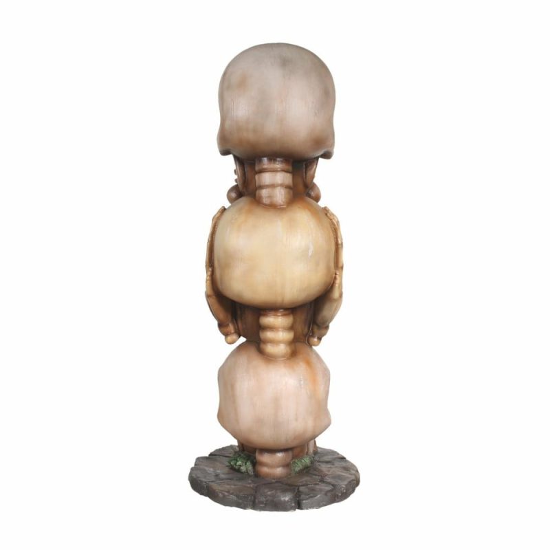 Large Halloween Décor |  No Speak, Hear, See Skull Pillar Fall / Halloween Large Halloween Décor