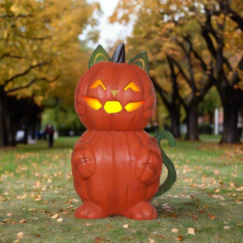 Large Halloween Décor |  Pumpkin Cat Fall / Halloween Large Halloween Décor