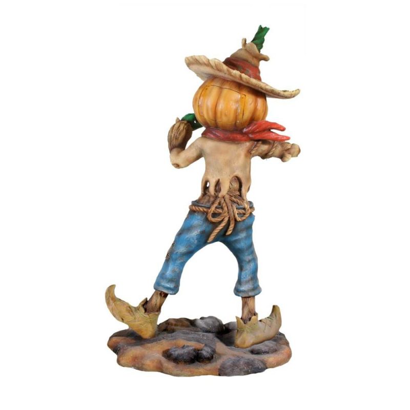 Large Halloween Décor |  Pumpkin Scarecrow Playing Harmonica Fall / Halloween Large Halloween Décor