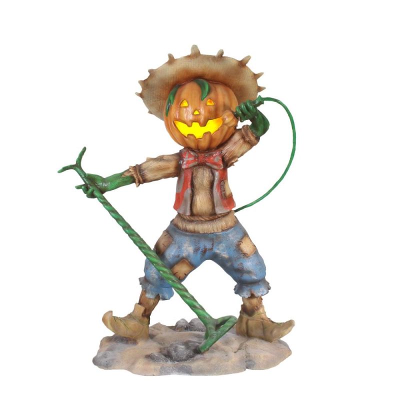 Large Halloween Décor |  Pumpkin Scarecrow Singing Fall / Halloween Large Halloween Décor