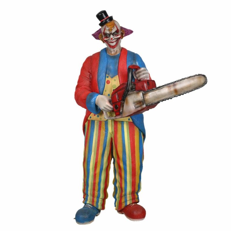 Large Halloween Décor |  Scary Clown With Chainsaw Fall / Halloween Large Halloween Décor