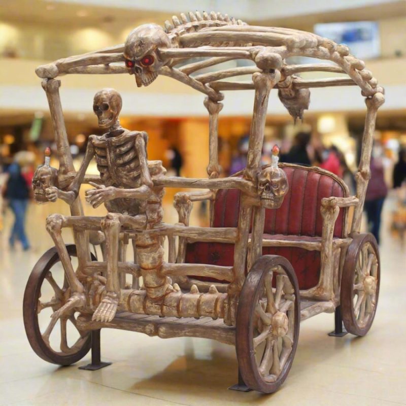 Large Halloween Décor |  Skeleton Carriage Fall / Halloween Large Halloween Décor