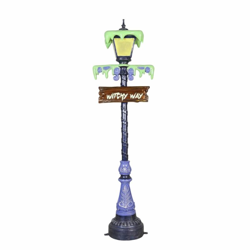 Large Halloween Décor |  Slimed Witch Lamp Post Fall / Halloween Large Halloween Décor