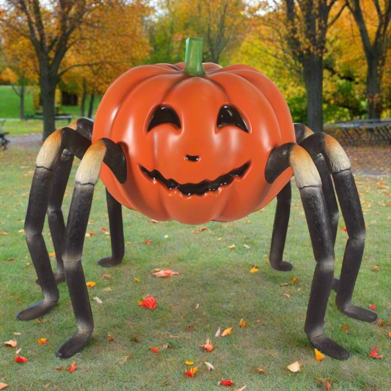 Large Halloween Décor |  Spider Pumpkin 100Cm Fall / Halloween Large Halloween Décor