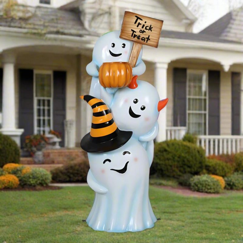 Large Halloween Décor |  Trick Or Treat Ghost Stacking Fall / Halloween Large Halloween Décor