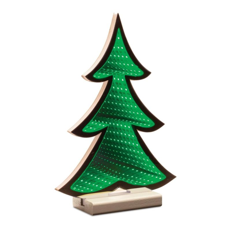 Lights |  Tree Infinity Light 11.75"H Acrylic W/Usb Cord (Or Batterie Powered) Christmas Décor Lights