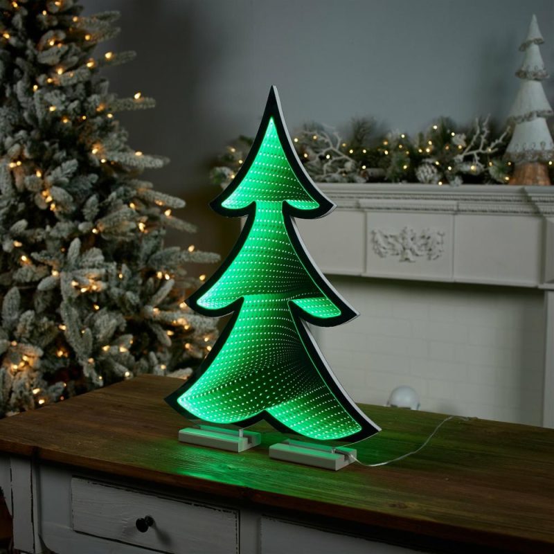 Lights |  Tree Infinity Light 23.5"H Acrylic W/Ul Plug Christmas Décor Lights